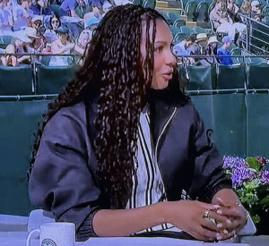 The worst pretty Malika Andrews has ever looked! Photo by Karen Salkin.